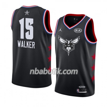 NBA Mænd Trøje Charlotte Hornets Kemba Walker 15 2019 All-Star Jordan Brand Sort Swingman NBA Mænd Trøje Charlotte Hornets Kemba Walker 15 2019 All-Star Jordan Brand Sort Swingman